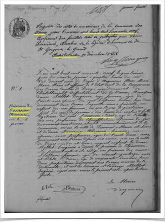 Acte 4 : naissance Cl&eacute;mence Lemoine